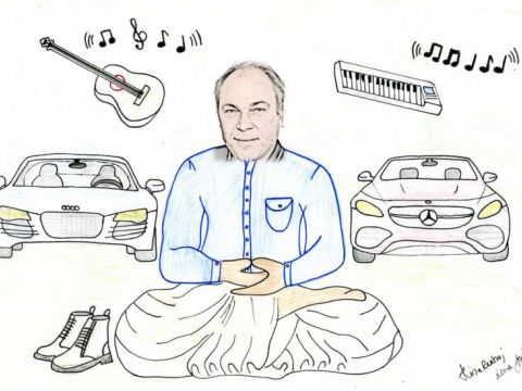 Zeichnung: Alina und Lena (9a)